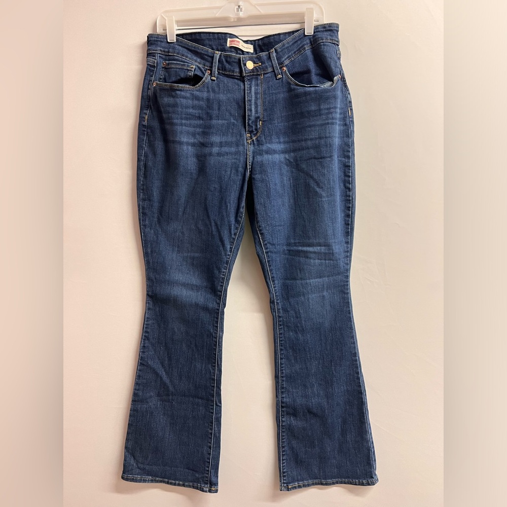 Levi's Jeans Womens 16M‎ Blue Bootcut mid Rise Medium Wash Stretch Denim